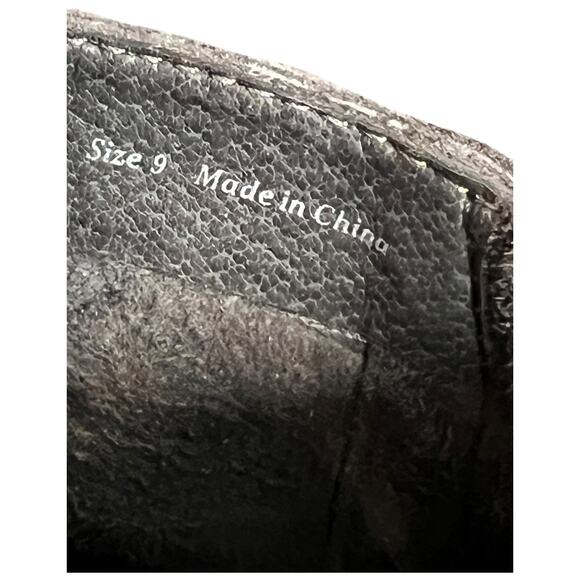 Dolce Vita Gray Suede Lace Up Ankle Boots Block Heel Side Zip - 9 - Picture 9 of 11